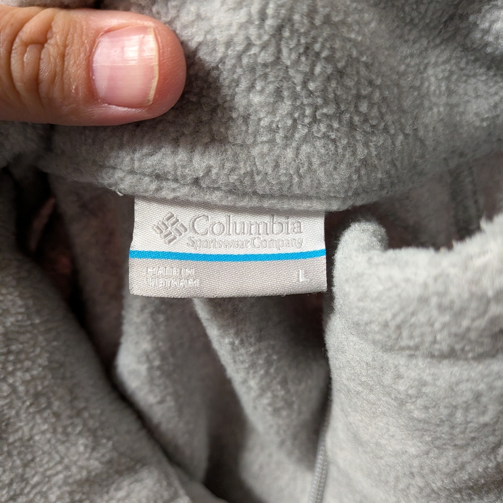 Columbia Gray Full-Zip Fleece Jacket - Picture 3 of 3